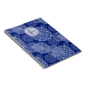 Cahier Brodé Mandalas Boho Blues Humeur (Côté Droit)