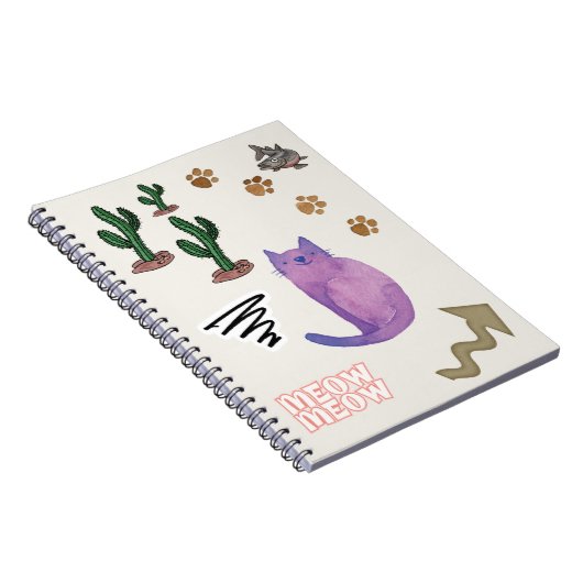 Cahier Cactus Poisson Chat (Côté Droit)