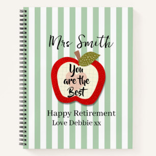 Cahier Cadeau de Retraite pour Enseignant, Joli Po