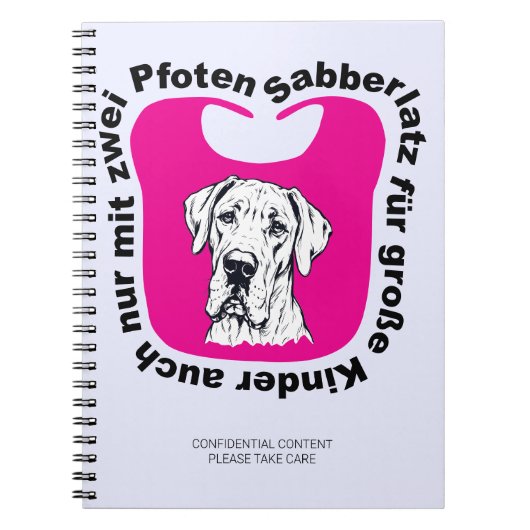 Cahier cadeau exposition de Grand Danois (Devant)