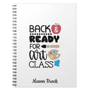 Cahier cadeau personnalisé de classe d'art amusant