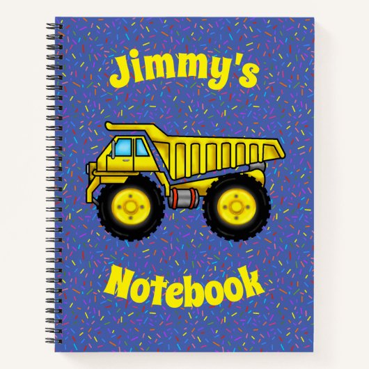 Cahier Camion à benne (Devant)