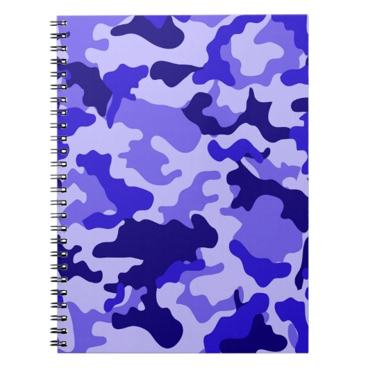 Cahier camouflage bleu océan (Devant)
