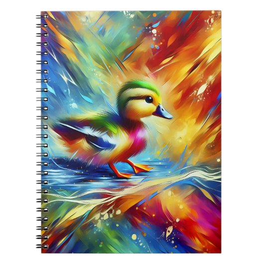 Cahier Caneton Ondulation Arc-en-ciel (Devant)
