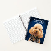 Cahier Caniche avec une écharpe (Intérieur)
