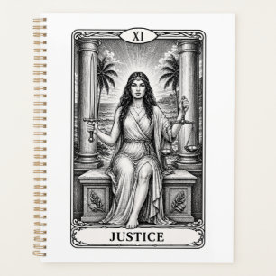 Cahier - Carte de Tarot Justice