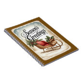Cahier Cartes de vœux d'hiver pour traîneau (Côté Droit)