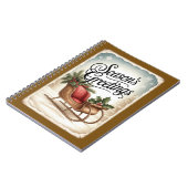 Cahier Cartes de vœux d'hiver pour traîneau (Côté gauche)