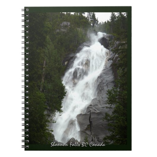 Cahier Cascade Shannon Falls BC Souvenir (Devant)