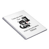 Cahier Chat Drôle – Citation d'Amour de la Saint-V (Côté Droit)