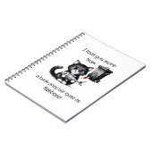 Cahier Chat Drôle – Citation d'Amour de la Saint-V (Côté gauche)