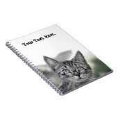 Cahier Chat Mignon et Surpris avec des Lunettes (Côté Droit)