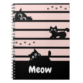 Cahier Chat Noir Mignon