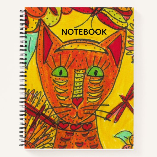 Cahier Chat Orange (Devant)