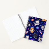 Cahier Chats de l'Espace et Fusées Mignons (Intérieur)