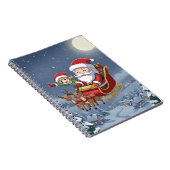 Cahier Chibi Noël avec Santa et lutin mignon (Côté Droit)