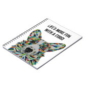 Cahier Chien Corgi 6,5" x 8,75" (Côté gauche)