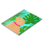 Cahier Chien Jaune Île Tropicale Verte (Côté gauche)