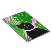 Cahier Chien Noir Île Tropicale Verte (Côté Droit)