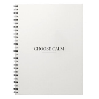 Cahier Choisir le Calme – Citation Neutre Minimali