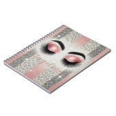 Cahier Cils Rose Pailletés (Côté gauche)