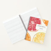 Cahier Citron Esthétique | Journal à Nom Personnal (Intérieur)