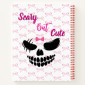Cahier Citrouille & Nœud Rose Confortable (Dos)