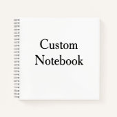 Cahier Classique 8,5" x 8,5" (Devant)