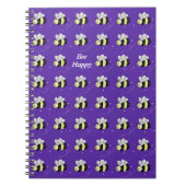 Cahier Classique Bourdon Violet "Soyez Heureux" (Devant)