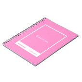 Cahier Classique de Citation en Bloc Rose Clair (Côté gauche)