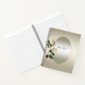 Cahier Cœurs Dorés Roses Blanches (Intérieur)