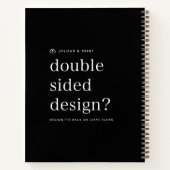 Cahier | Conception de cahiers spirales DIY à télé (Dos)