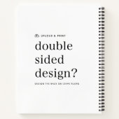 Cahier | Conception de cahiers spirales DIY à télé (Dos)