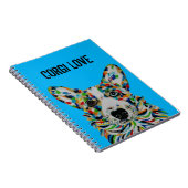 Cahier Corgi Love 6,5" x 8,75" (Côté Droit)