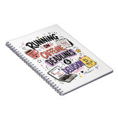 Cahier Courir à la caféine, deadlines & illusion (Côté Droit)