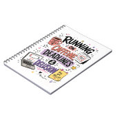 Cahier Courir à la caféine, deadlines & illusion (Côté gauche)