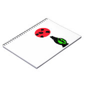 Cahier d'Abstract Ladybug et Empreintes de Patte (Côté gauche)