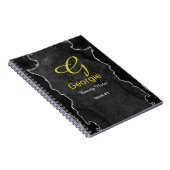 Cahier d'Agate Noir & Argent (Côté Droit)