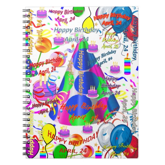 Cahier d'anniversaire du 24 avril (Devant)