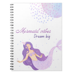 Cahier d'anniversaire sirène