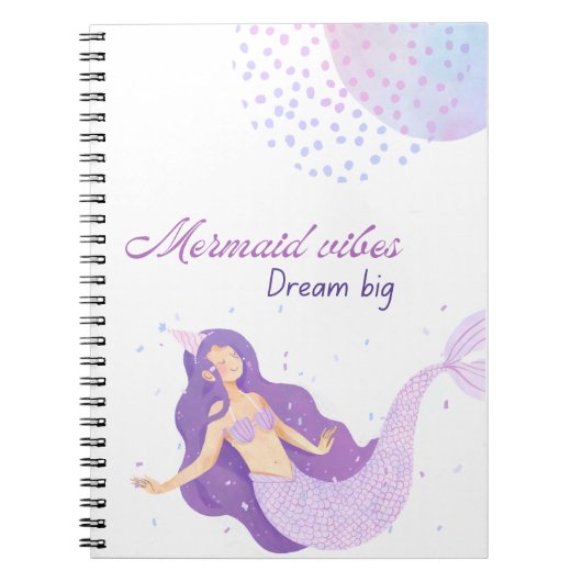 Cahier d'anniversaire sirène (Devant)