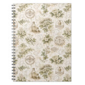 Cahier d'apothicaire botanique vintage (Devant)