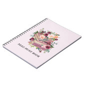 Cahier d'aquarelle et citation de rose fleur (Côté gauche)