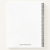 Cahier d'art abstrait Notes de Musique - Bleu & Ve (Dos)