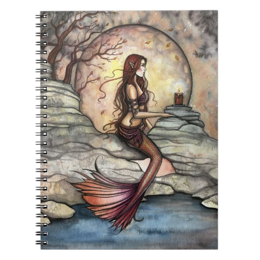Cahier d'art de sirène de lagon tranquille (Devant)