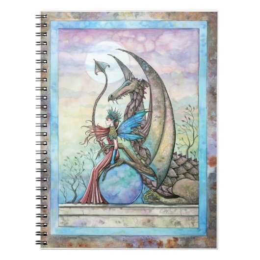Cahier d'art fantastique de fée et de dragon (Devant)