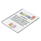 Cahier de bénédiction pour sac à dos (Côté gauche)