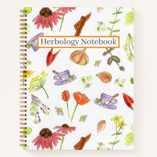 Cahier de Botanique Recettes d'Herbes Médicinales (Devant)