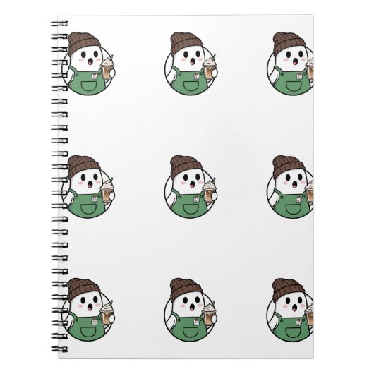 Cahier de café fantôme mignon (Devant)