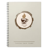 Cahier de café personnalisé avec logo (Devant)
